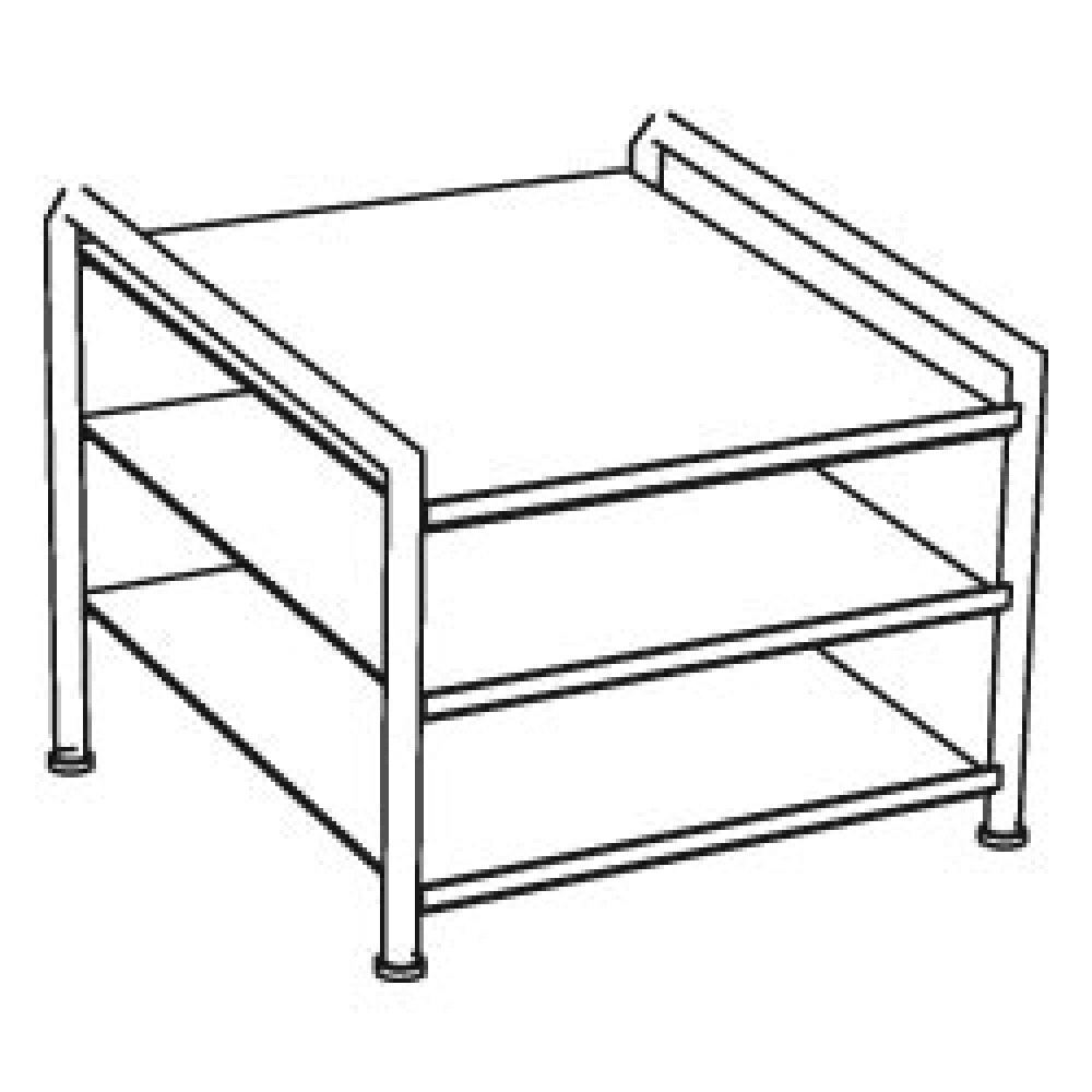 Glazenverdeler element, 3 schuine schappen, Diamond S80/SV