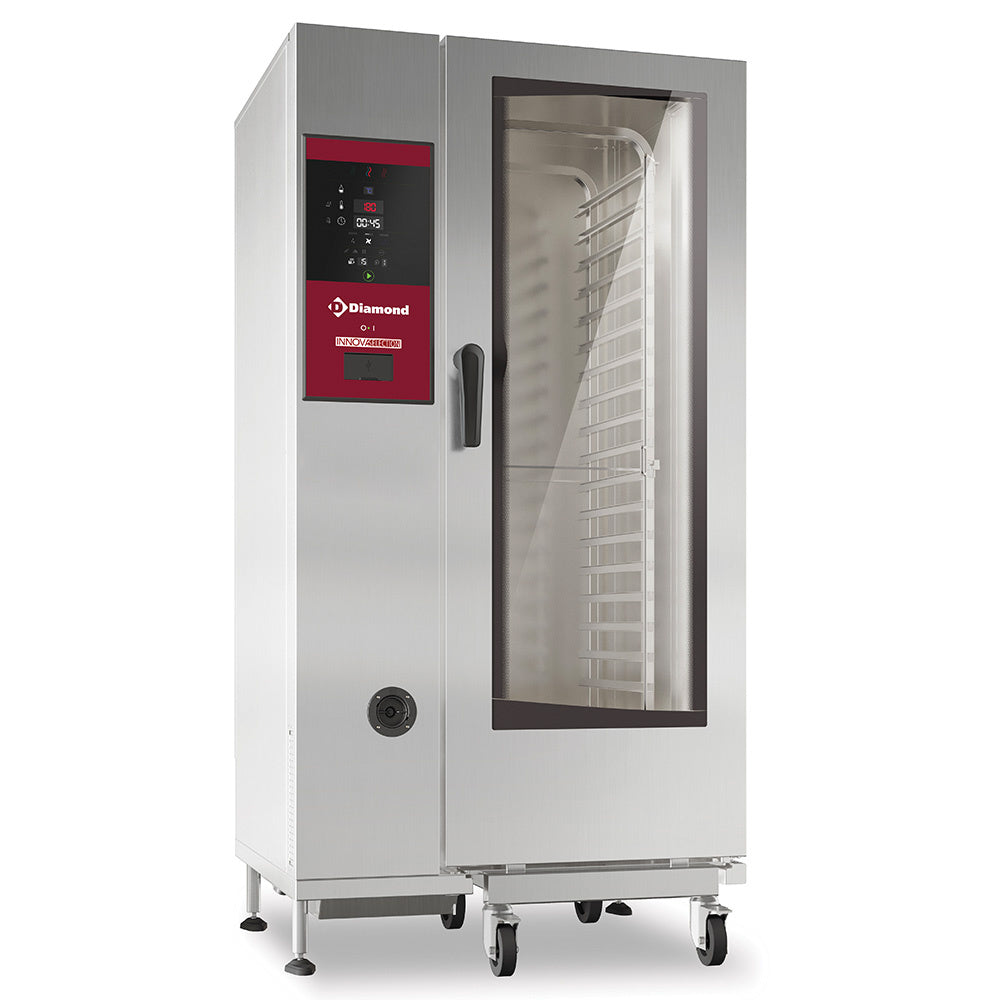 Elektrische oven met directe stoom en hetelucht, 20 x GN 1/1, met reinigingsfunctie, Diamond SDE/XC-20