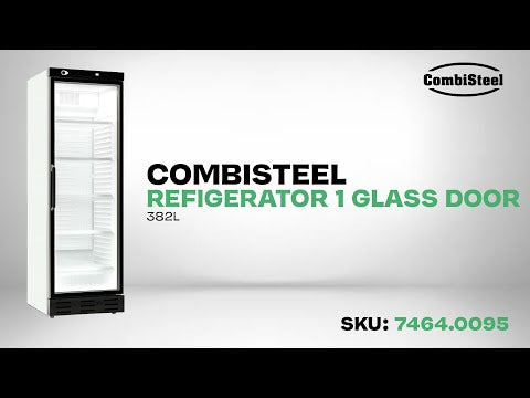 BEVERAGE FRIDGE 1 GLASS DOOR 382L WITHOUT LIGHT BOX