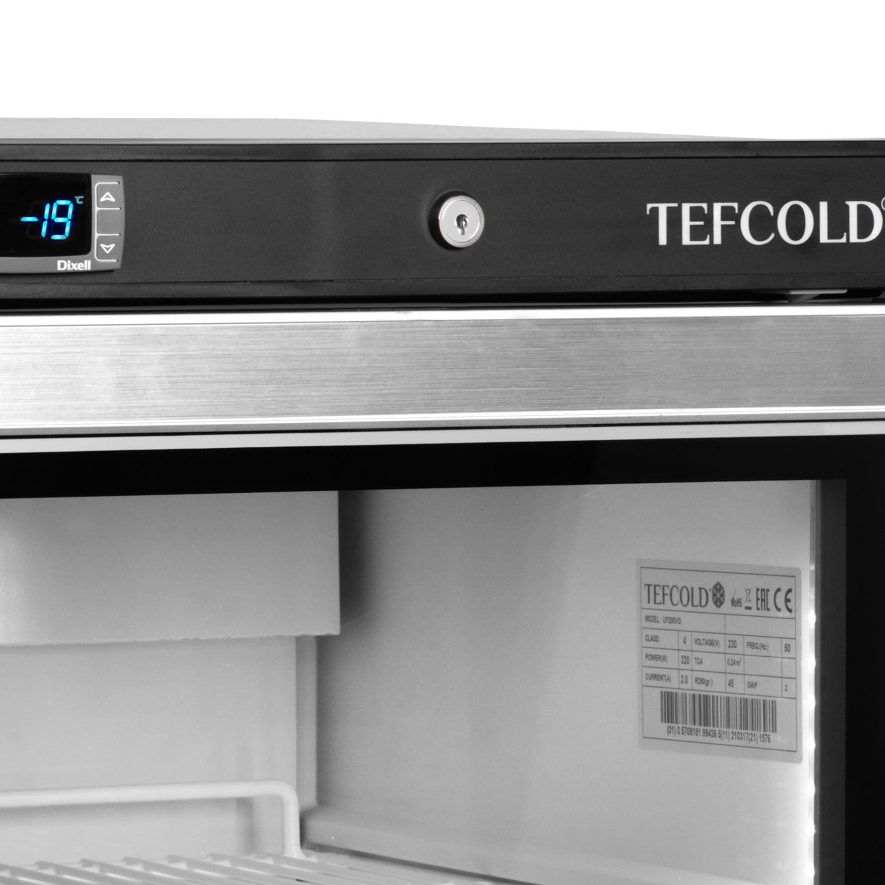 TEFCOLD Displayvrieskast UF200VG