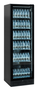 TEFCOLD Zwarte displaykoeler SCU1425 FRAMELESS