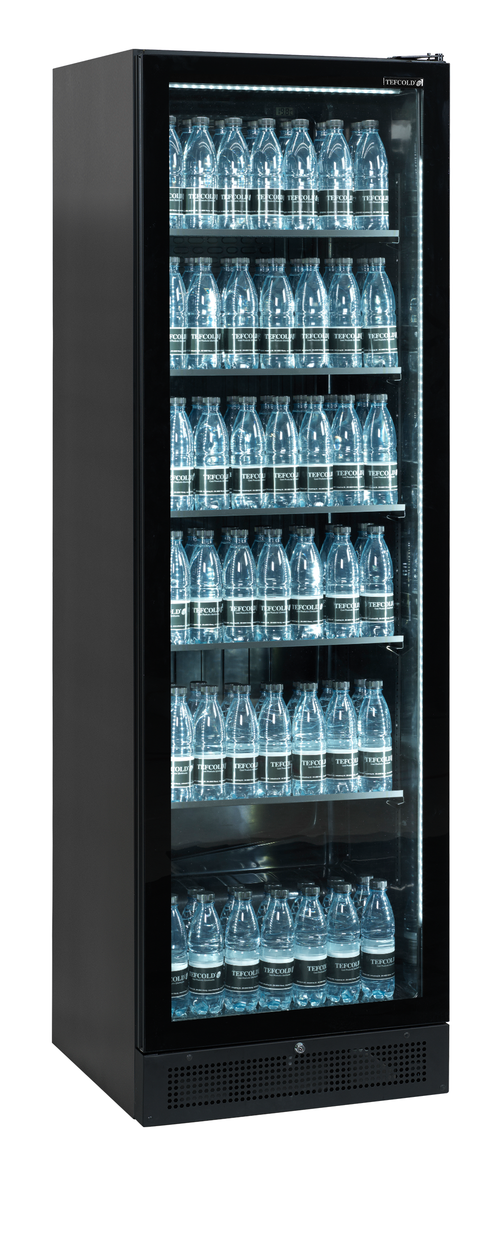 TEFCOLD Zwarte displaykoeler SCU1425 FRAMELESS