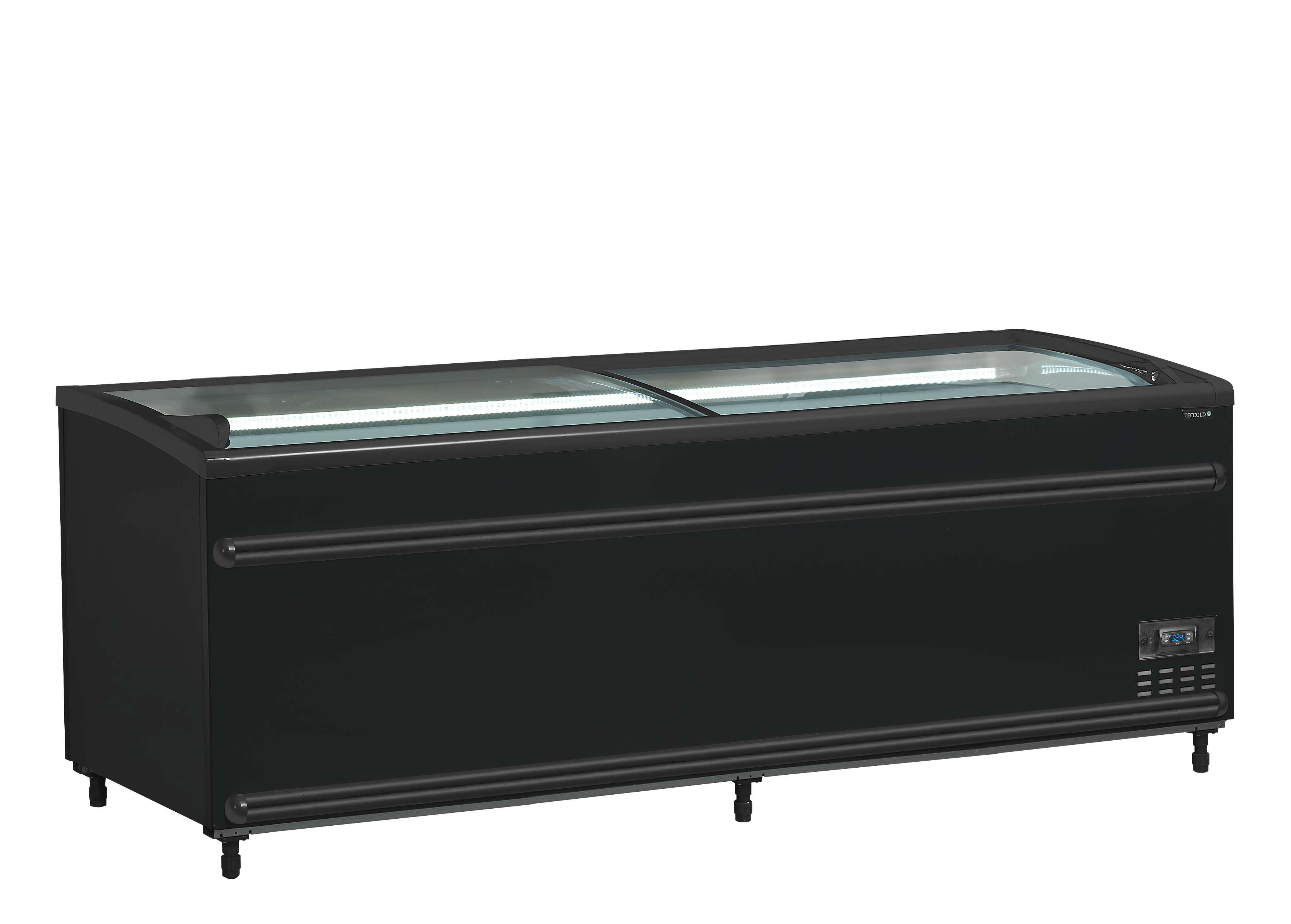 TEFCOLD Zwarte supermarktkoeler/-vriezer SFI210B-CF VS