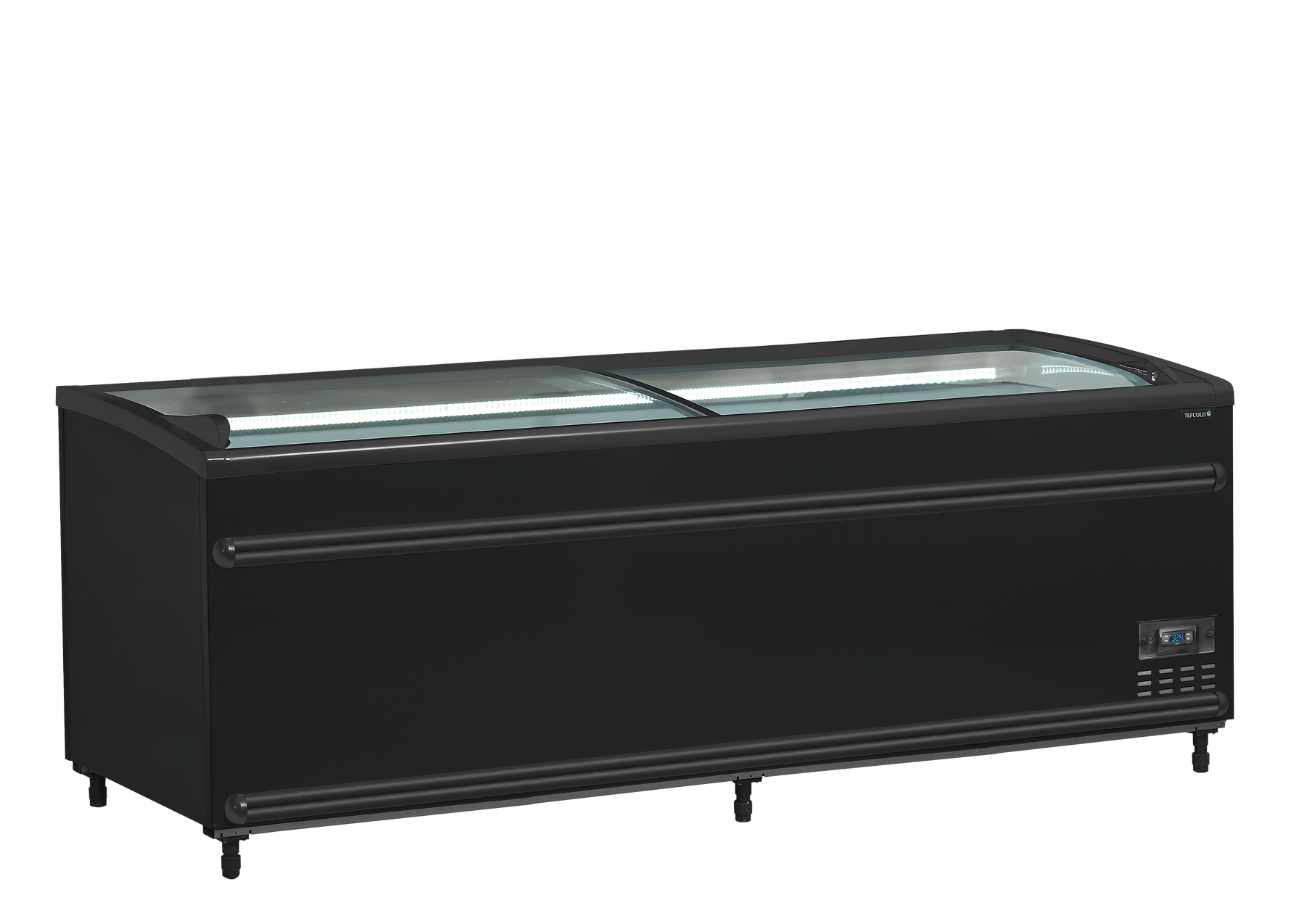TEFCOLD Zwarte supermarktkoeler/-vriezer SFI210B-CF VS