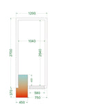TEFCOLD Koelruimte (Compleet met monoblock) CRPF1227