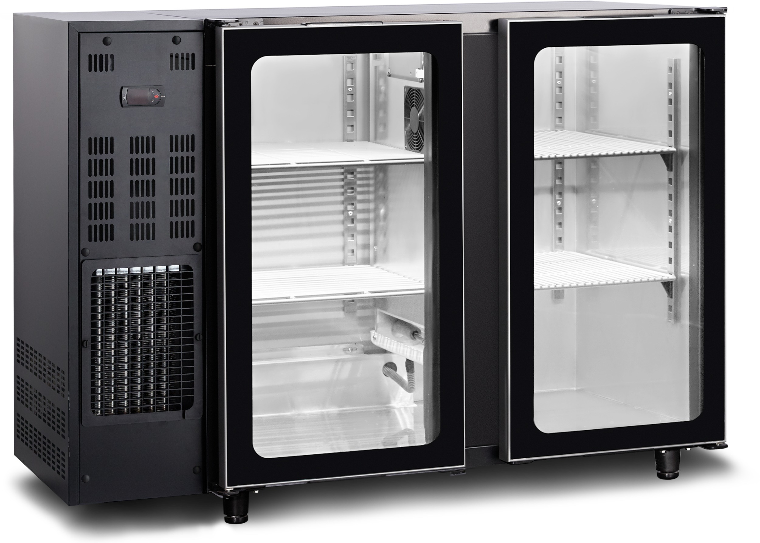 TEFCOLD Barkast met glas deuren (FGB240/125V) TBC2G 125B