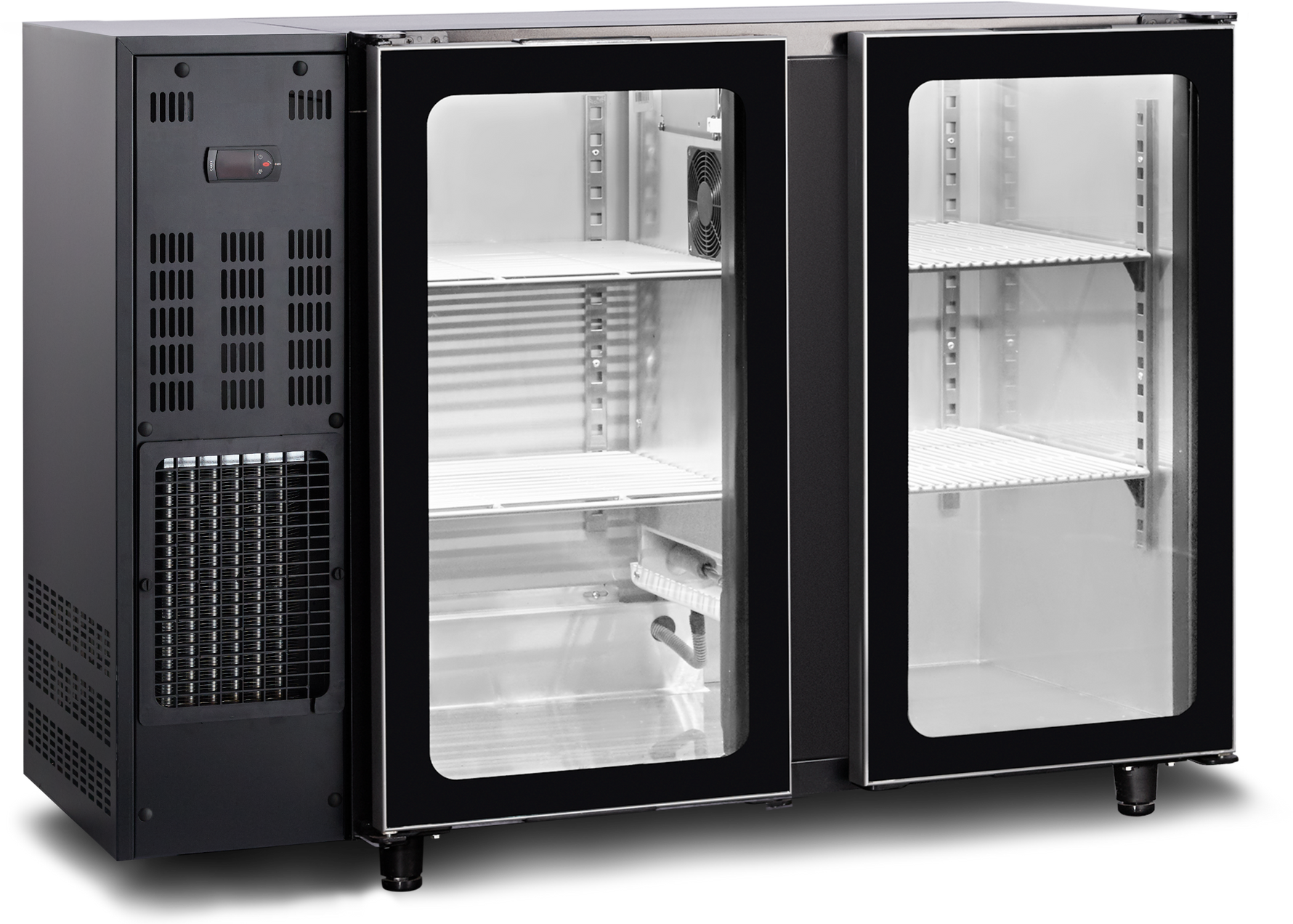 TEFCOLD Barkast met glas deuren (FGB240/125V) TBC2G 125B