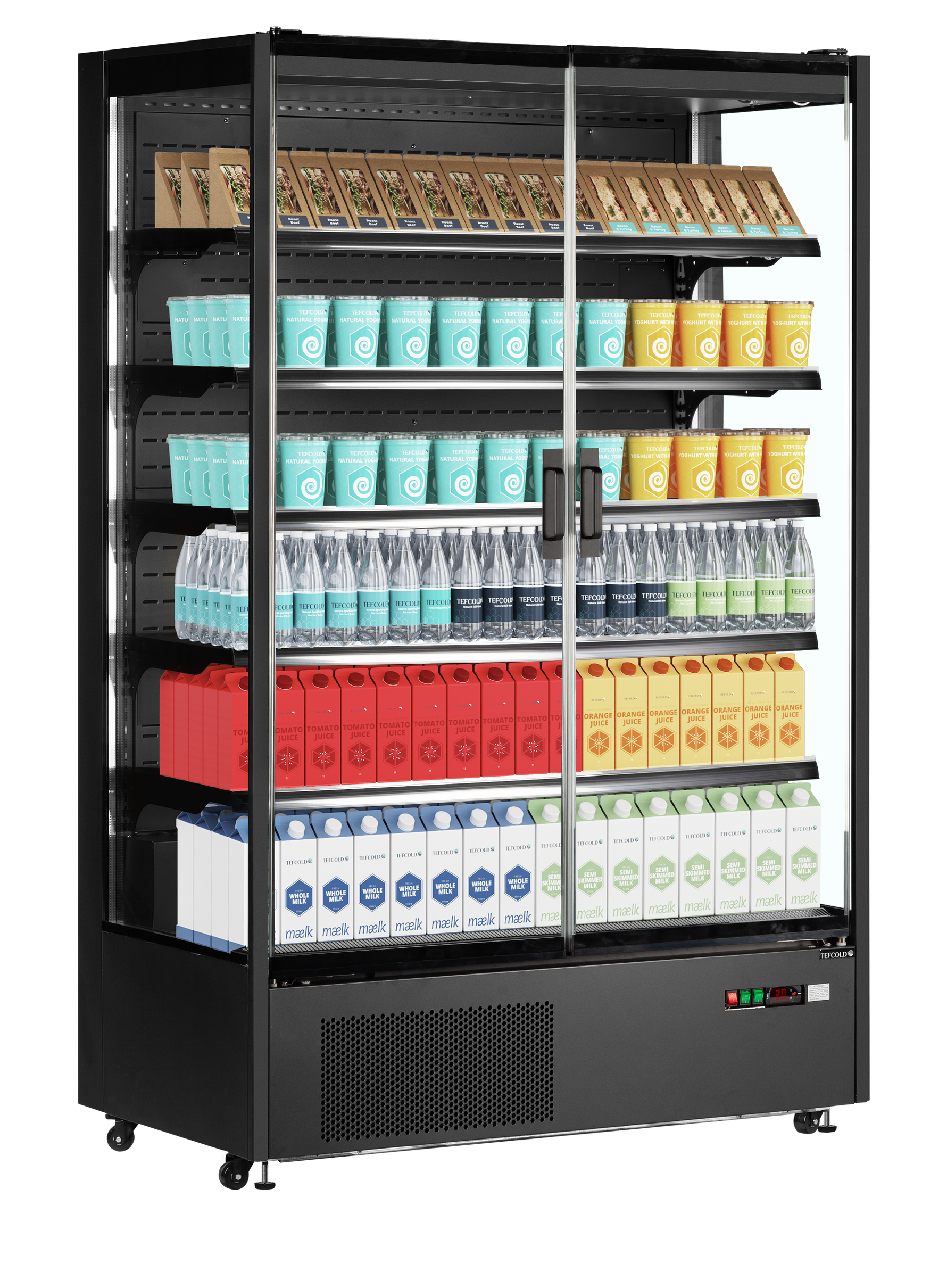 TEFCOLD Multideckkoeler, supermarkt PC1250B