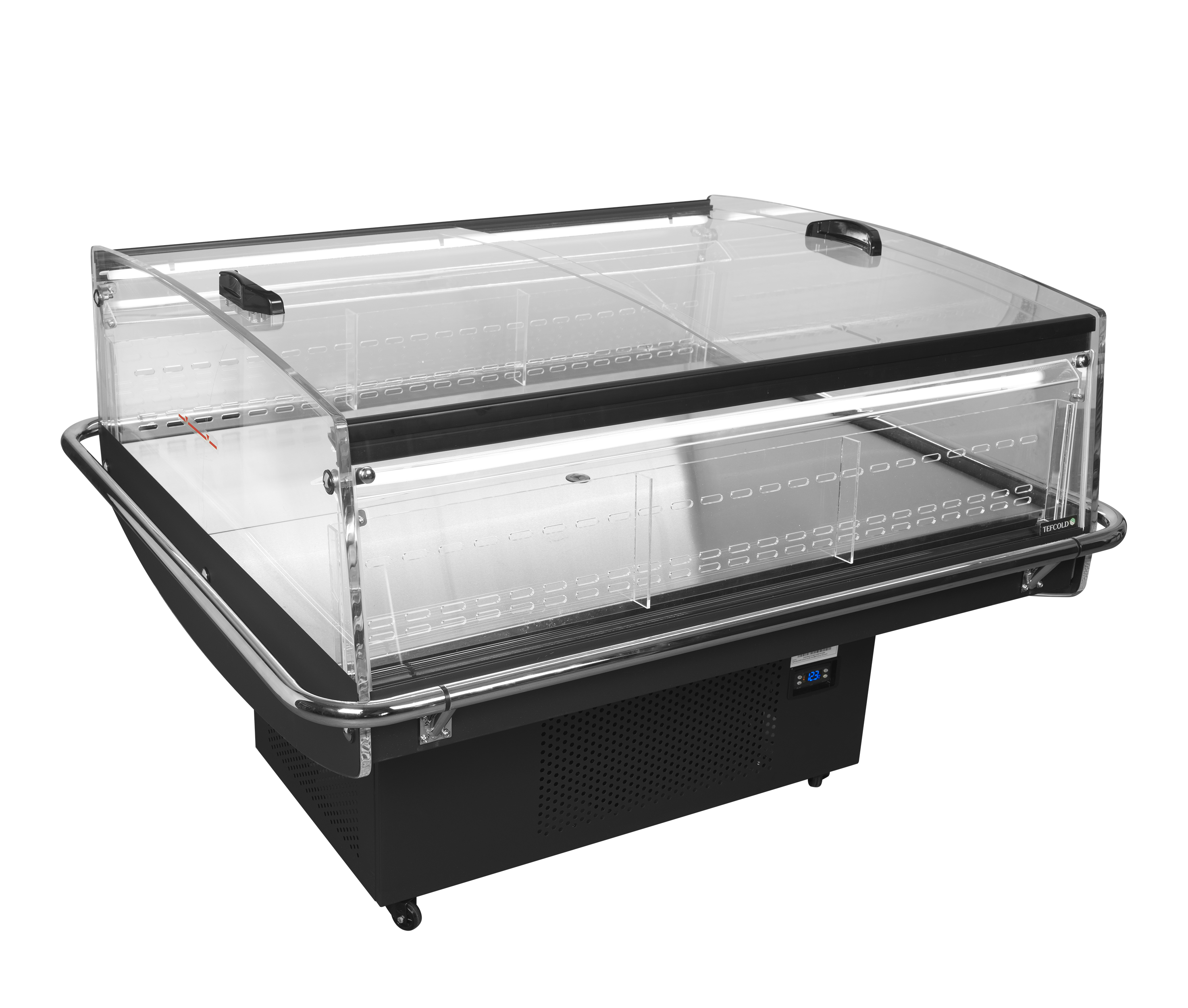 TEFCOLD Zwarte impulskoeler PDC126 VS SL LED