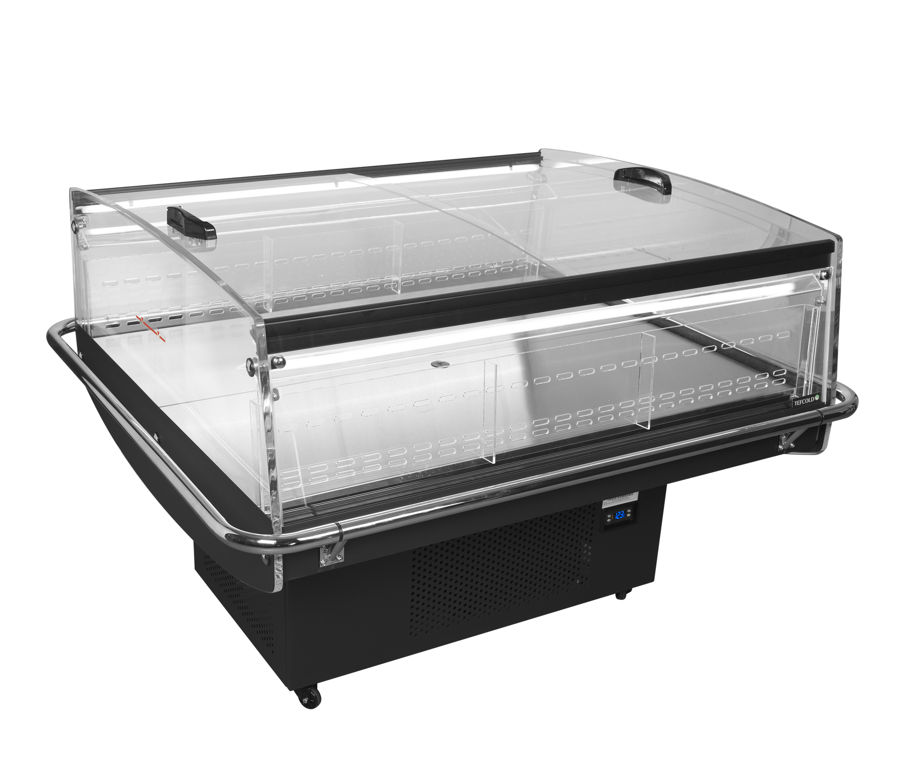 TEFCOLD Zwarte impulskoeler PDC126 VS SL LED