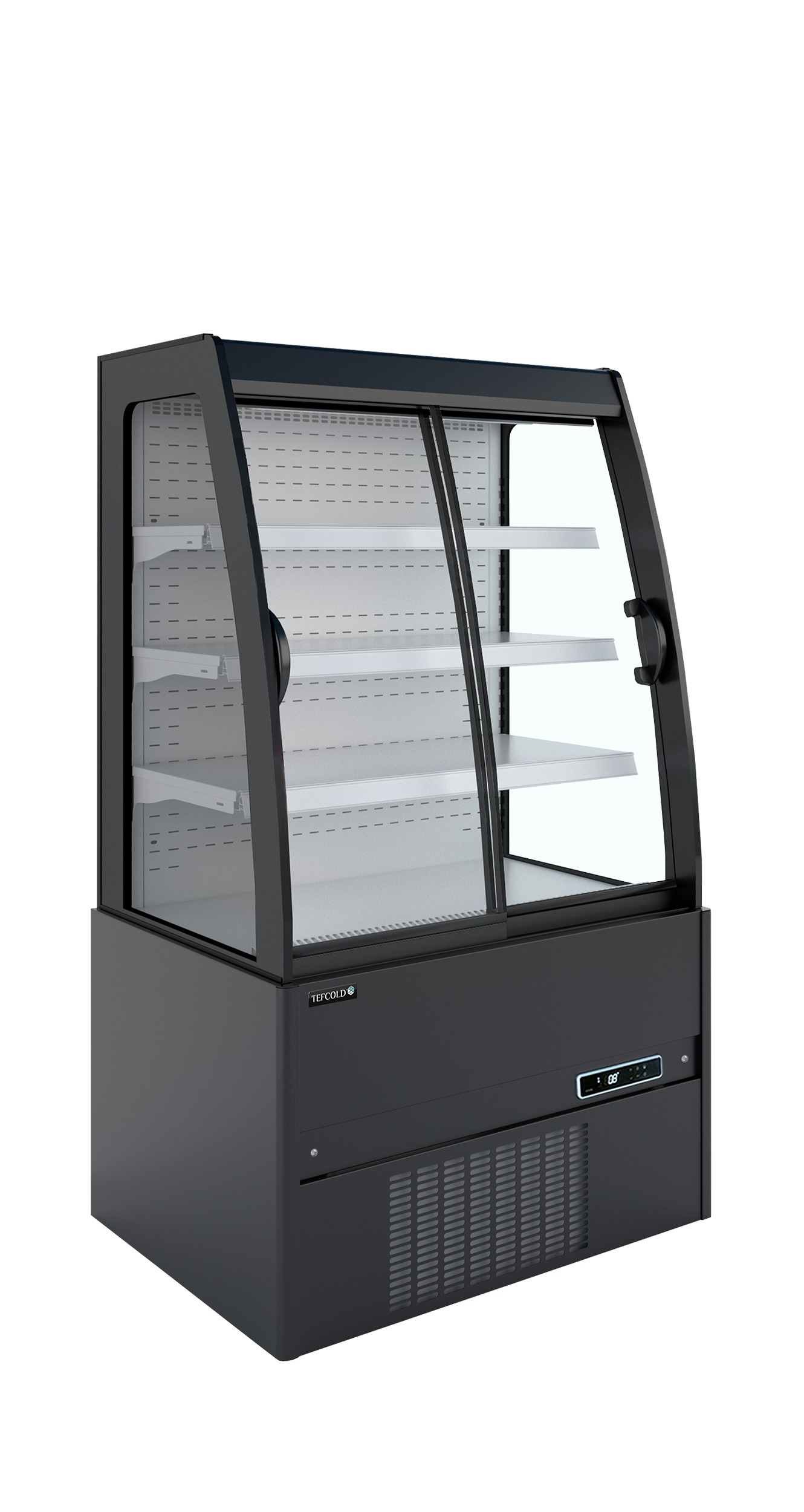 TEFCOLD Lage wandkoeler met schuifdeuren MCWB90S Low LED