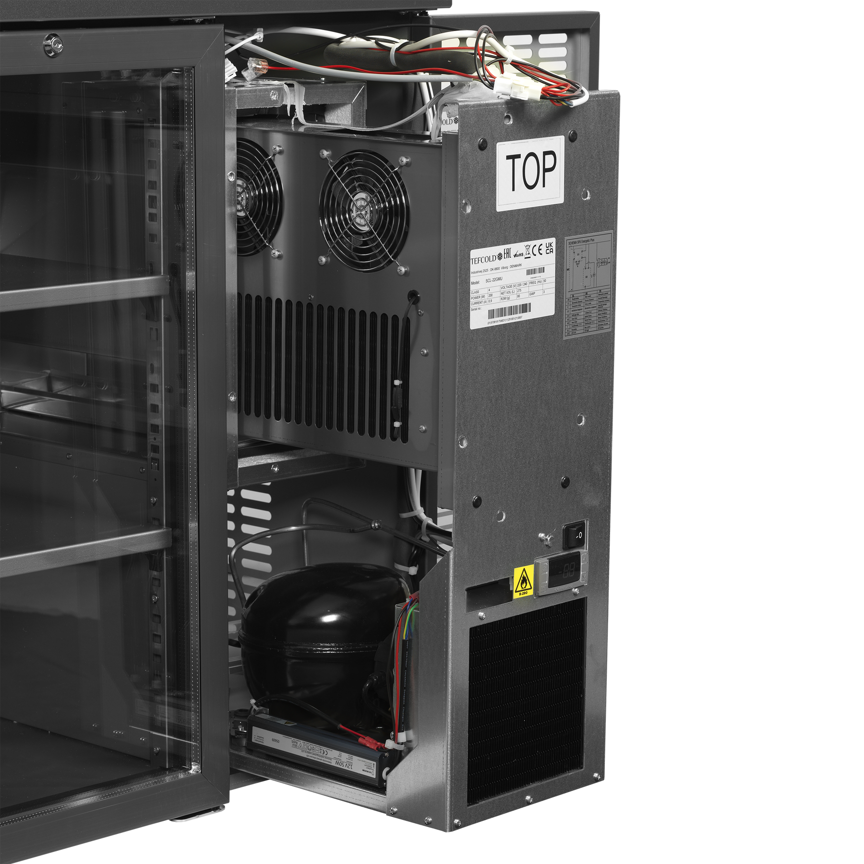 TEFCOLD Hoogwaardige barkoeler SCL-2GMU+