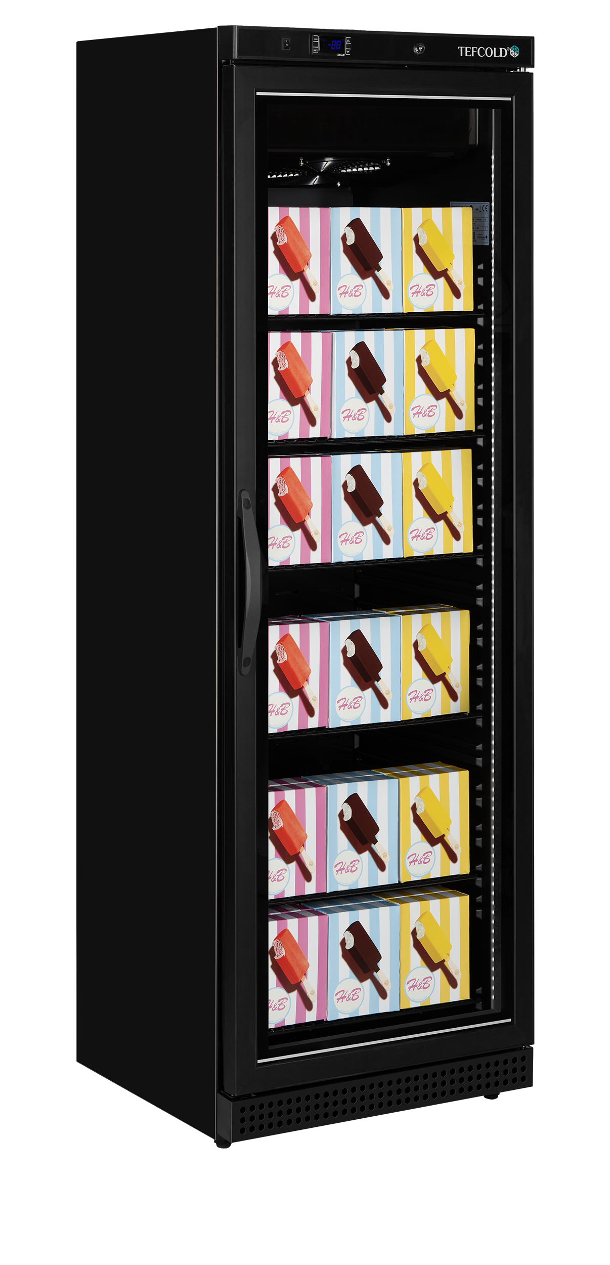 TEFCOLD Displayvrieskast UF400VGB