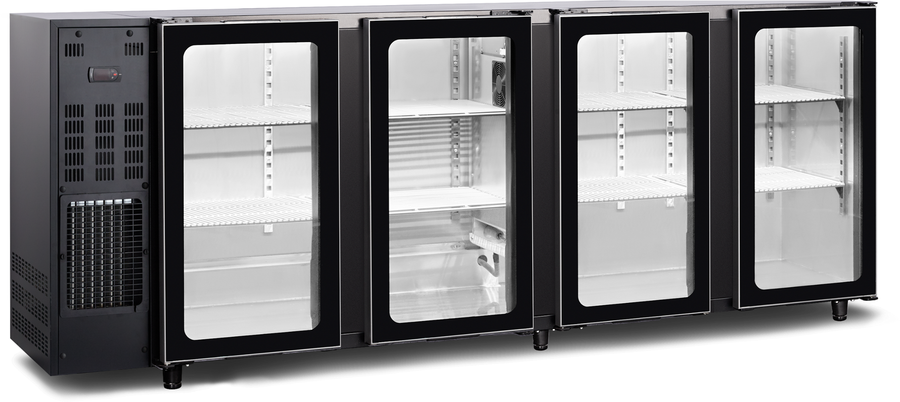 TEFCOLD Barkast met glas deuren (FGB451/267V) TBC4G 267B