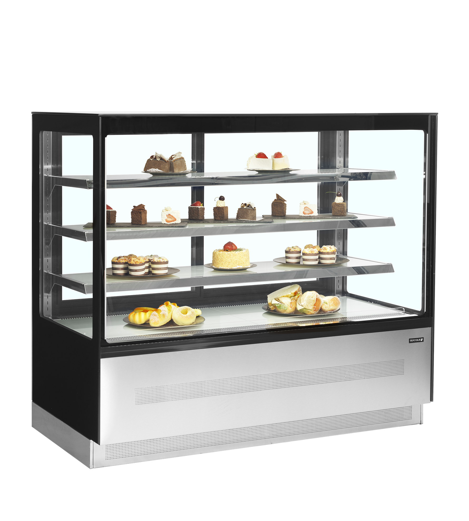 TEFCOLD Koelvitrine LPD1503F/BLACK