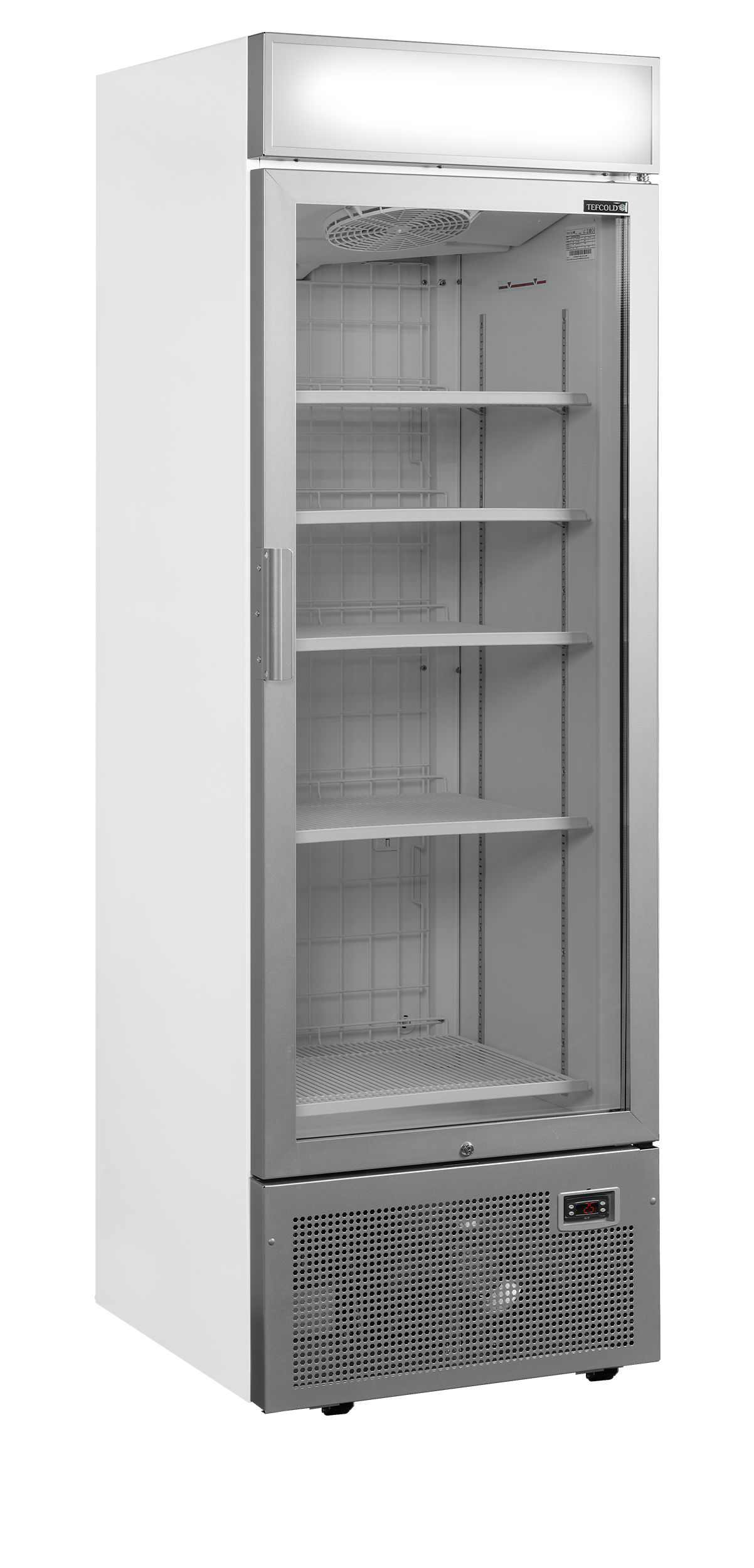 TEFCOLD Displayvrieskast UFSC1450GCP NF Silver