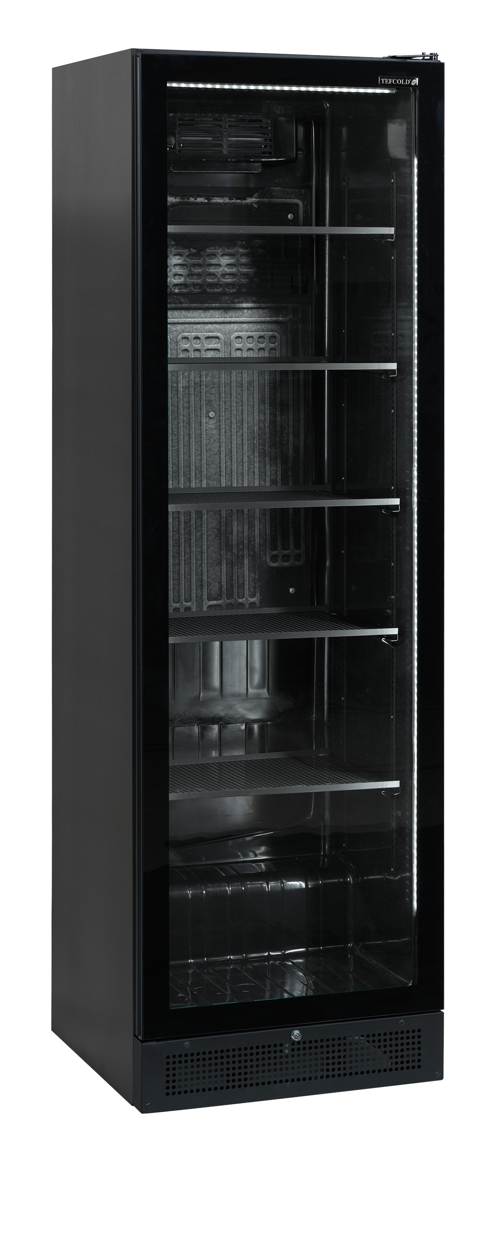 TEFCOLD Zwarte displaykoeler SCU1425 FRAMELESS