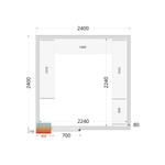 TEFCOLD Koelcelpanelen 80 mm CR 240x240x220