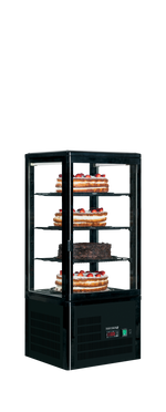 TEFCOLD Koelvitrine - countertop UPD80-BLACK