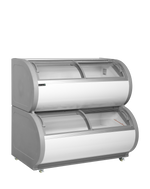 TEFCOLD Displayvrieskast met twee niveaus TD500