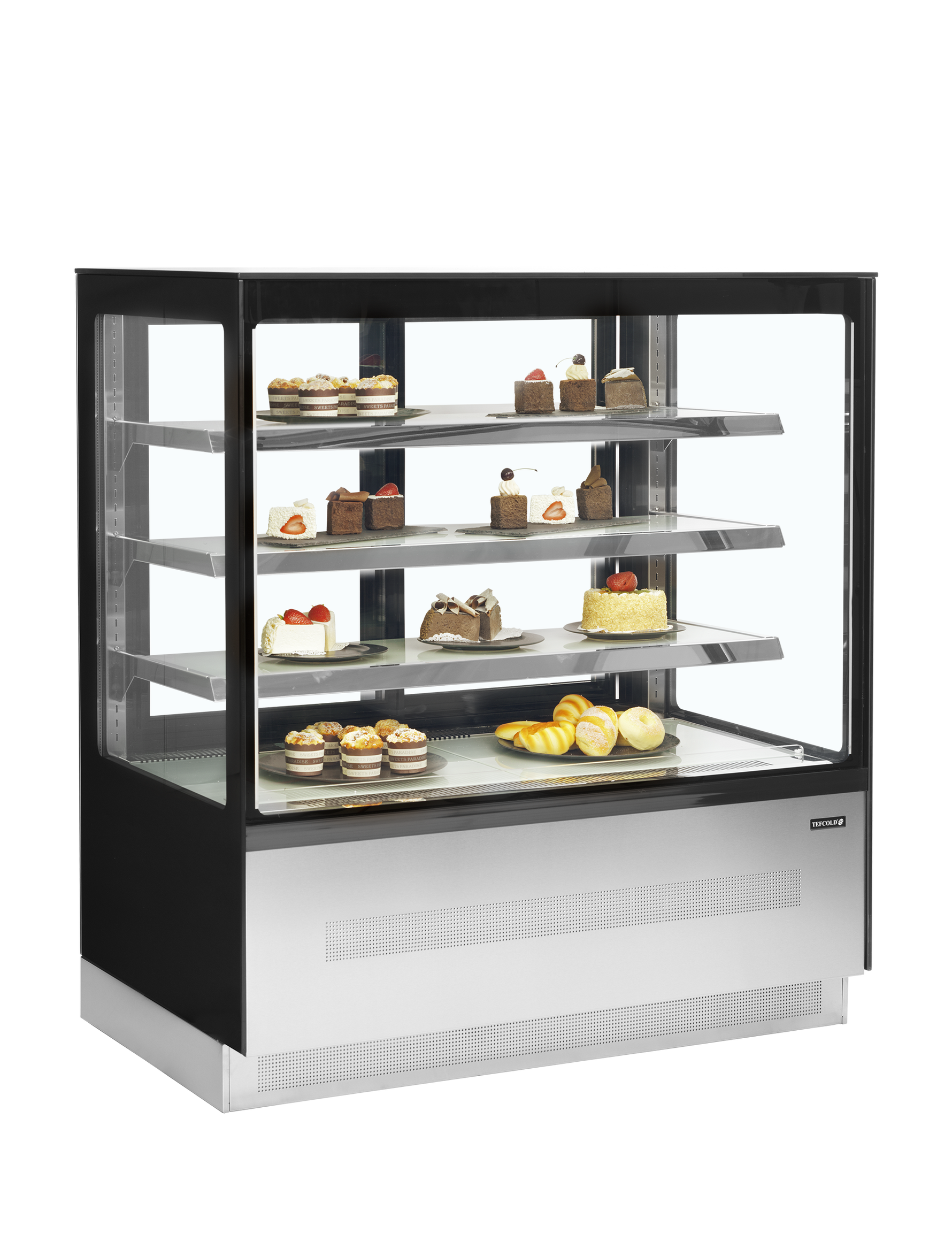 TEFCOLD Koelvitrine LPD1203F/BLACK
