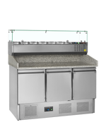 TEFCOLD Pizzatafel incl. unit voor toppings PT1365 + GVC33-140