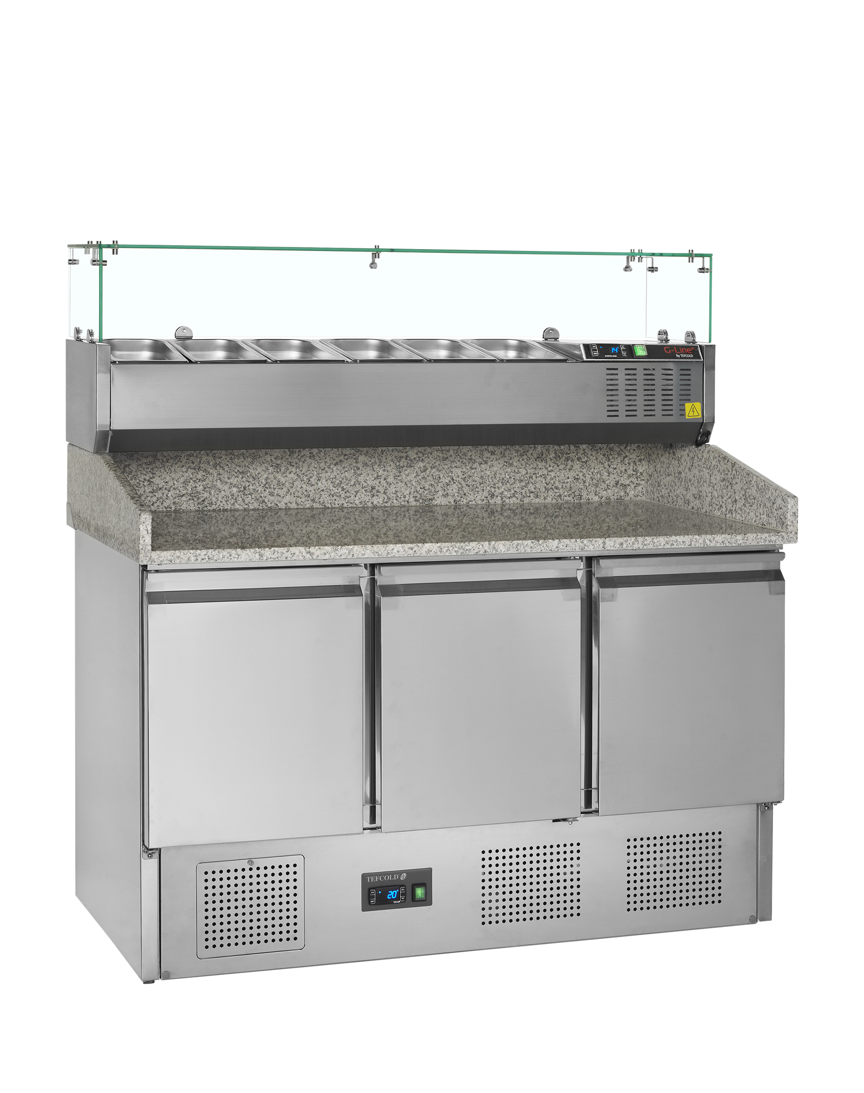 TEFCOLD Pizzatafel incl. unit voor toppings PT1365 + GVC33-140