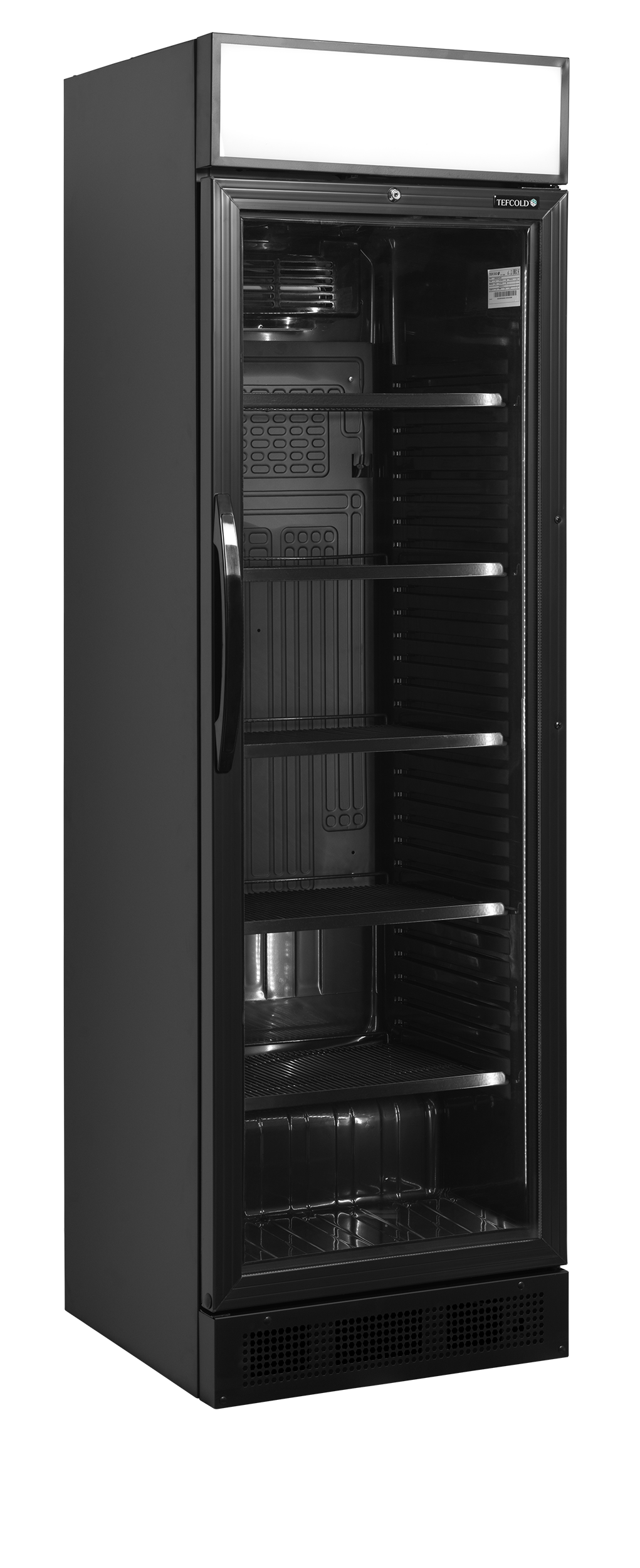 TEFCOLD Zwarte flessenkoeler CEV425CP BLACK