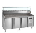 TEFCOLD Pizzatafel incl. unit voor toppings PT1300 + GVC38-200