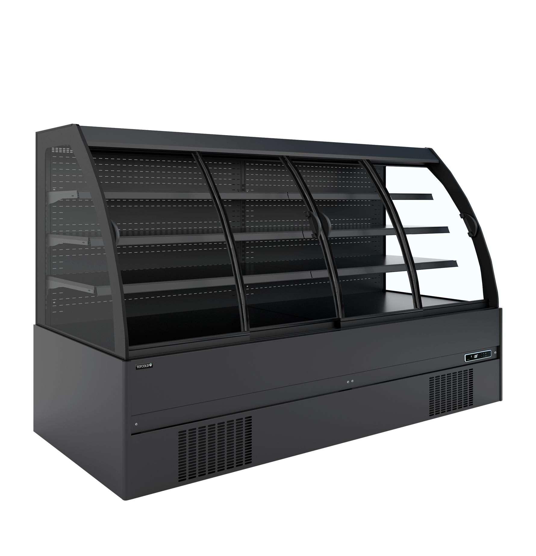 TEFCOLD Lage wandkoeler met schuifdeuren MC+B250S Low LED