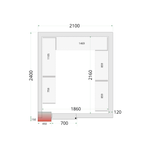TEFCOLD CRPF1212 / CRPF1215 Shelf Rack System Kit