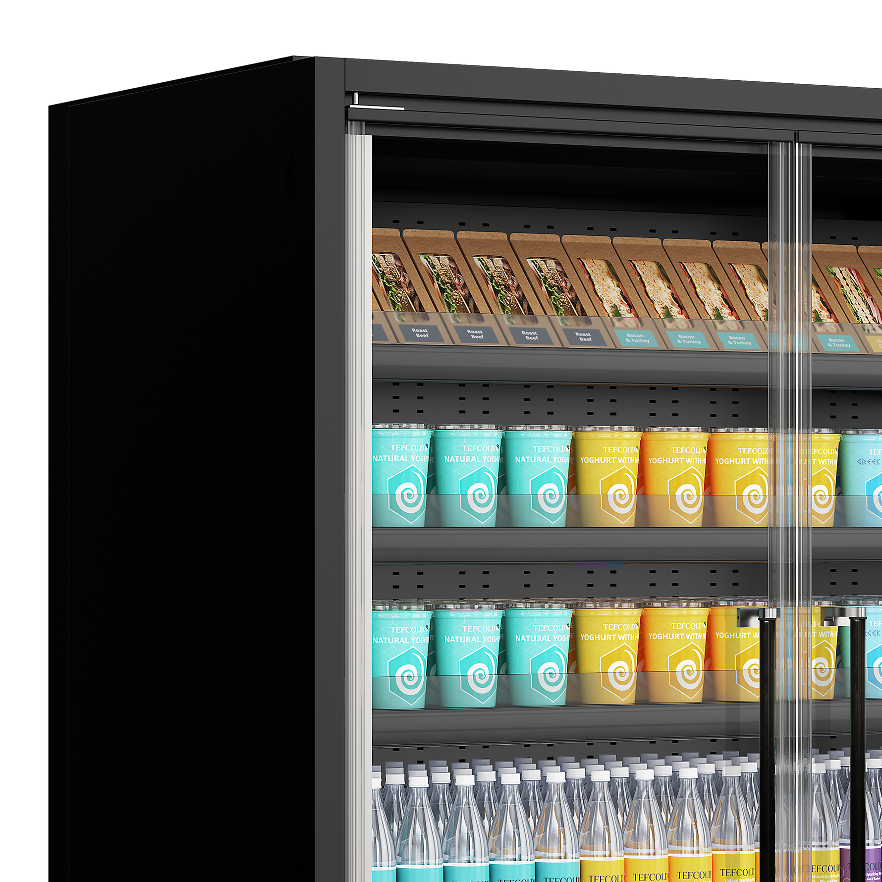 TEFCOLD Multideckkoeler, supermarkt Galaxy+ GP14FGD Maxi Black