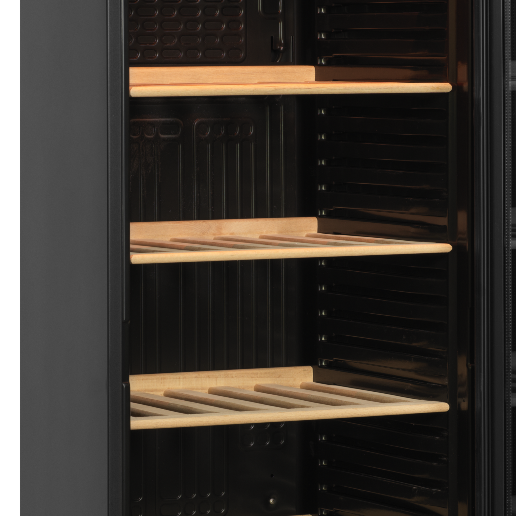 TEFCOLD Zwarte wijnkoeler - Volle deur CPP1380E