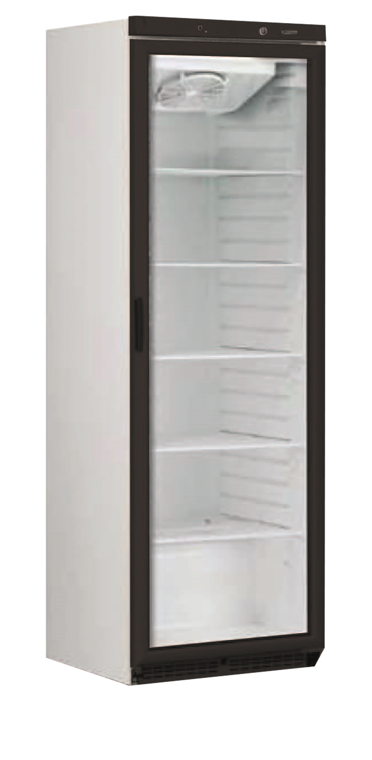 TEFCOLD Geventileerde neg. vitrine deurkader zwart DV40ZWART
