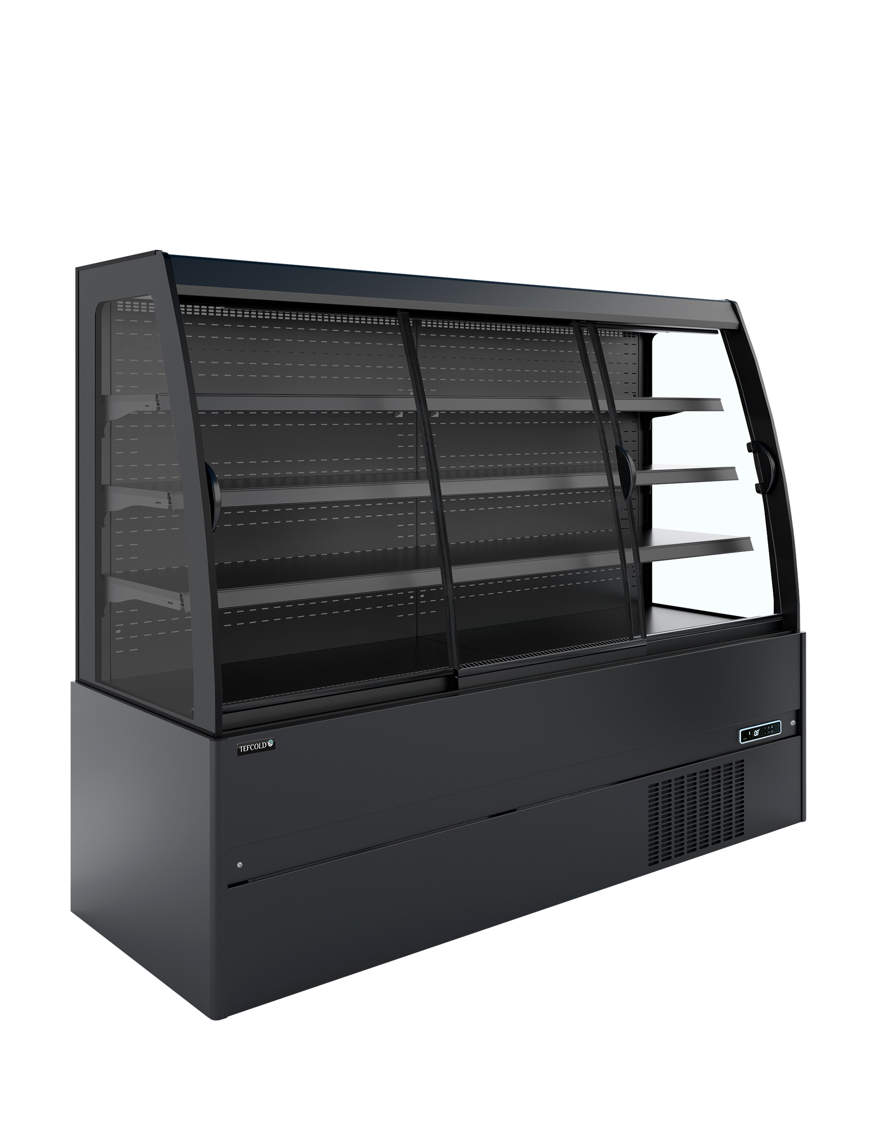 TEFCOLD Lage wandkoeler met schuifdeuren MCB200S Low LED