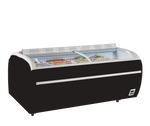 TEFCOLD Zwarte supermarktvriezer TWIN 220B-F