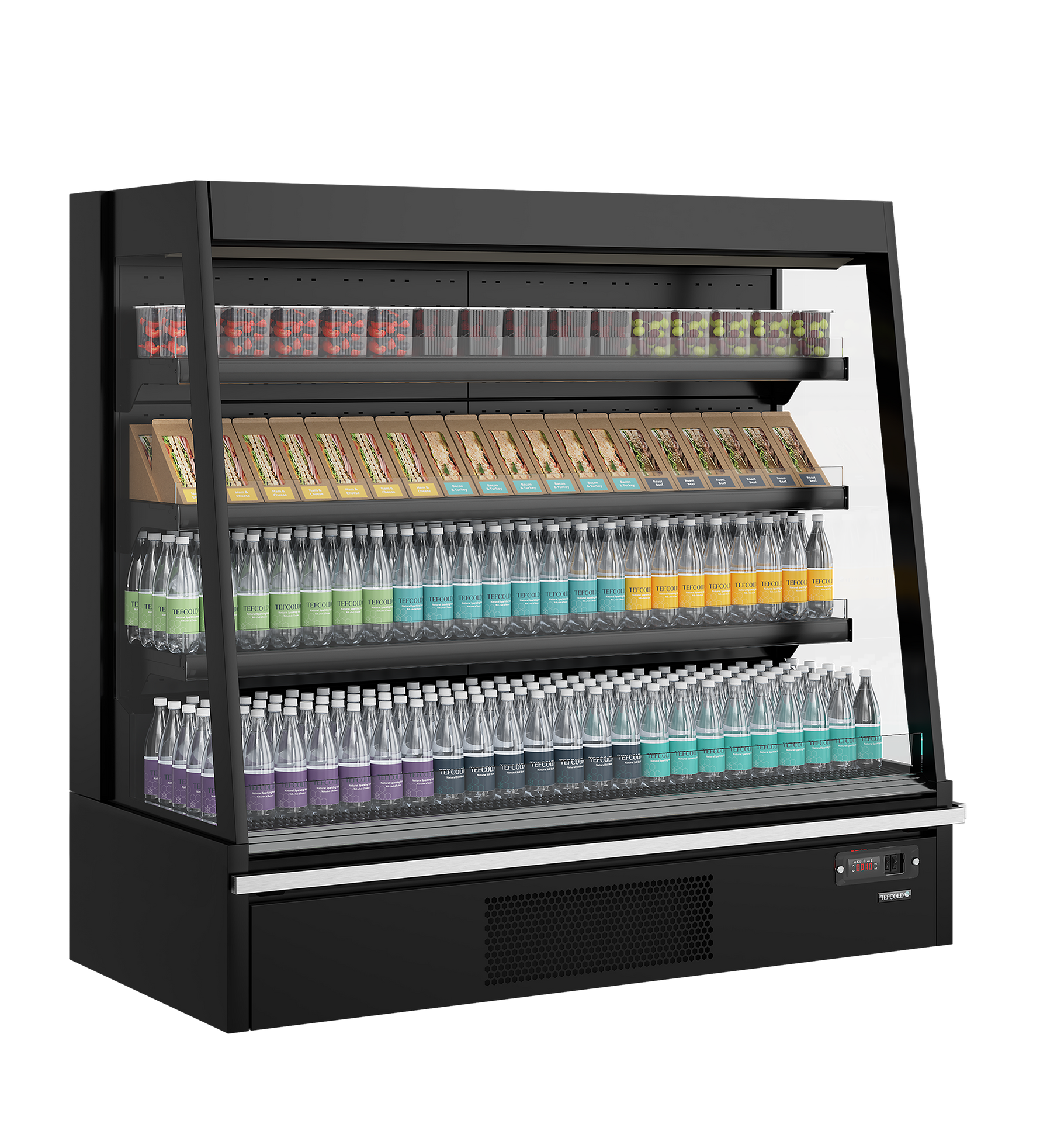 TEFCOLD Multideckkoeler, supermarkt Galaxy+ GPL14 Black HC