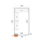 TEFCOLD Koelcelpanelen 80 mm CR 150x270x220