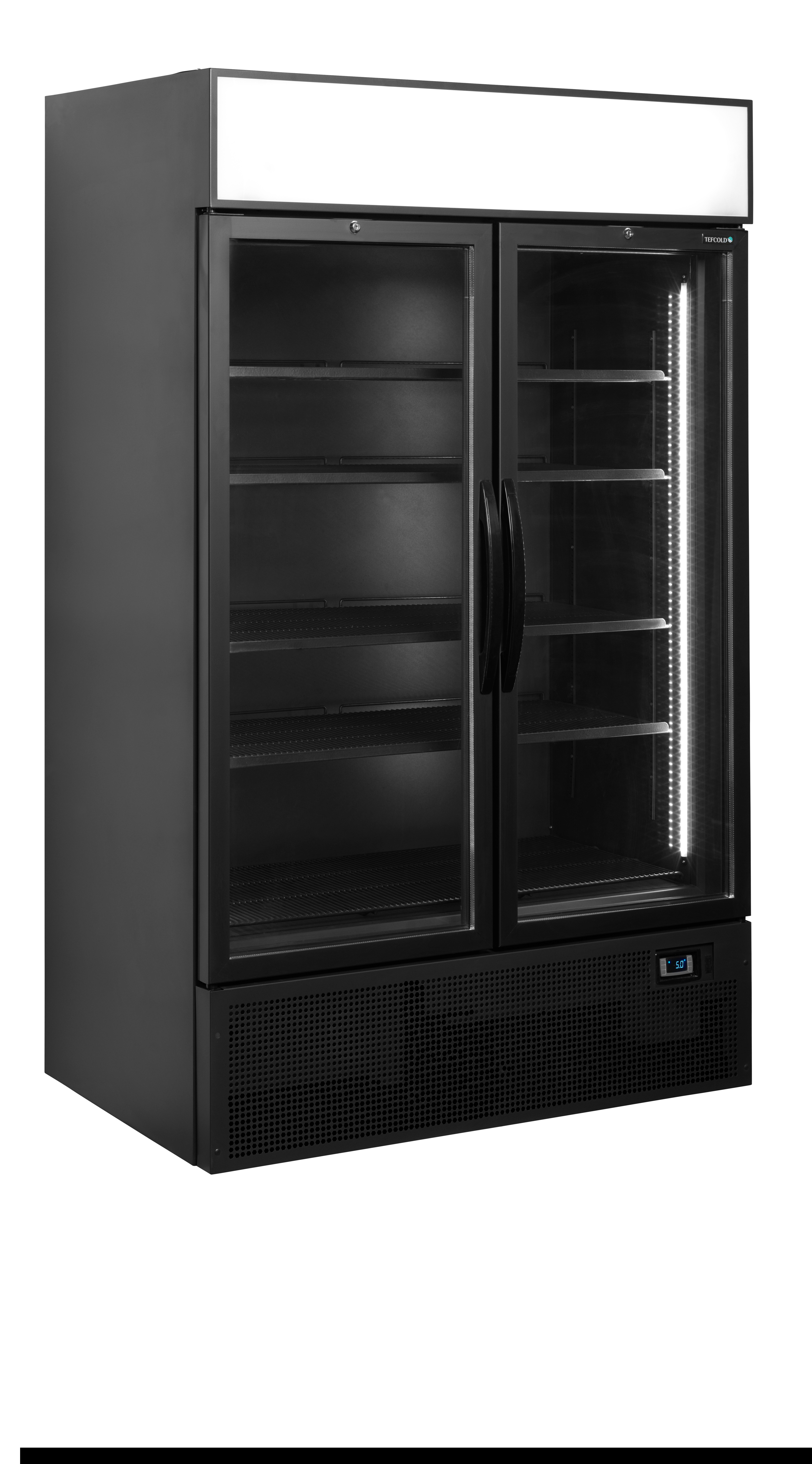 TEFCOLD Zwarte displaykoeler FSC1200H BLACK
