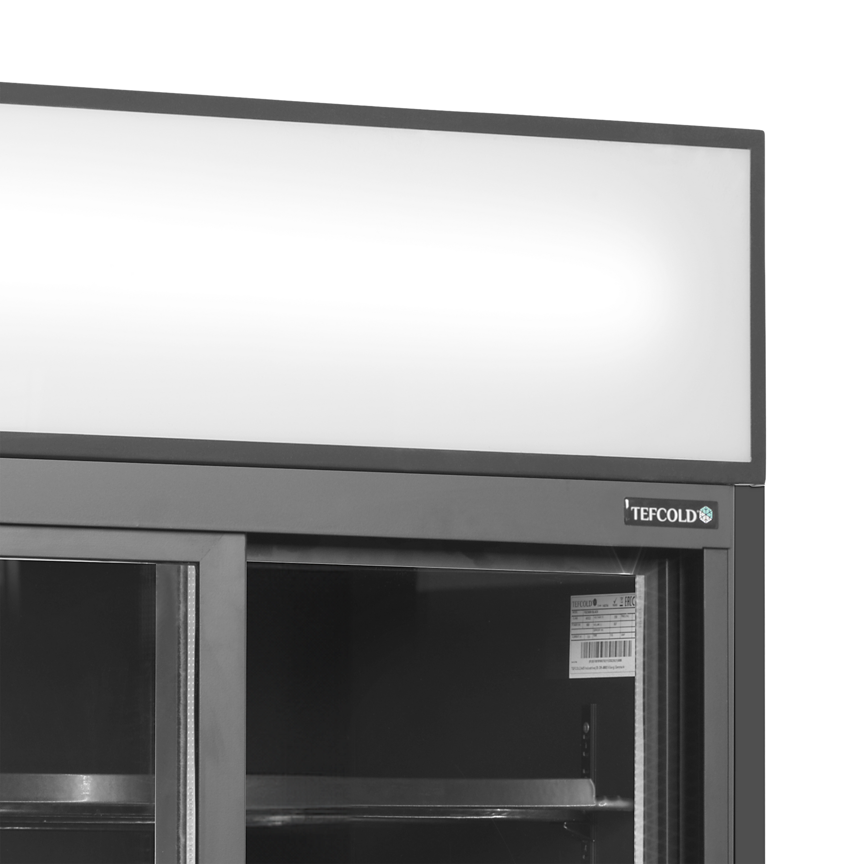 TEFCOLD Zwarte displaykoeler FSC891S Black