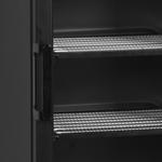 TEFCOLD Vrieskast glasdeur UFSC371GCP Black