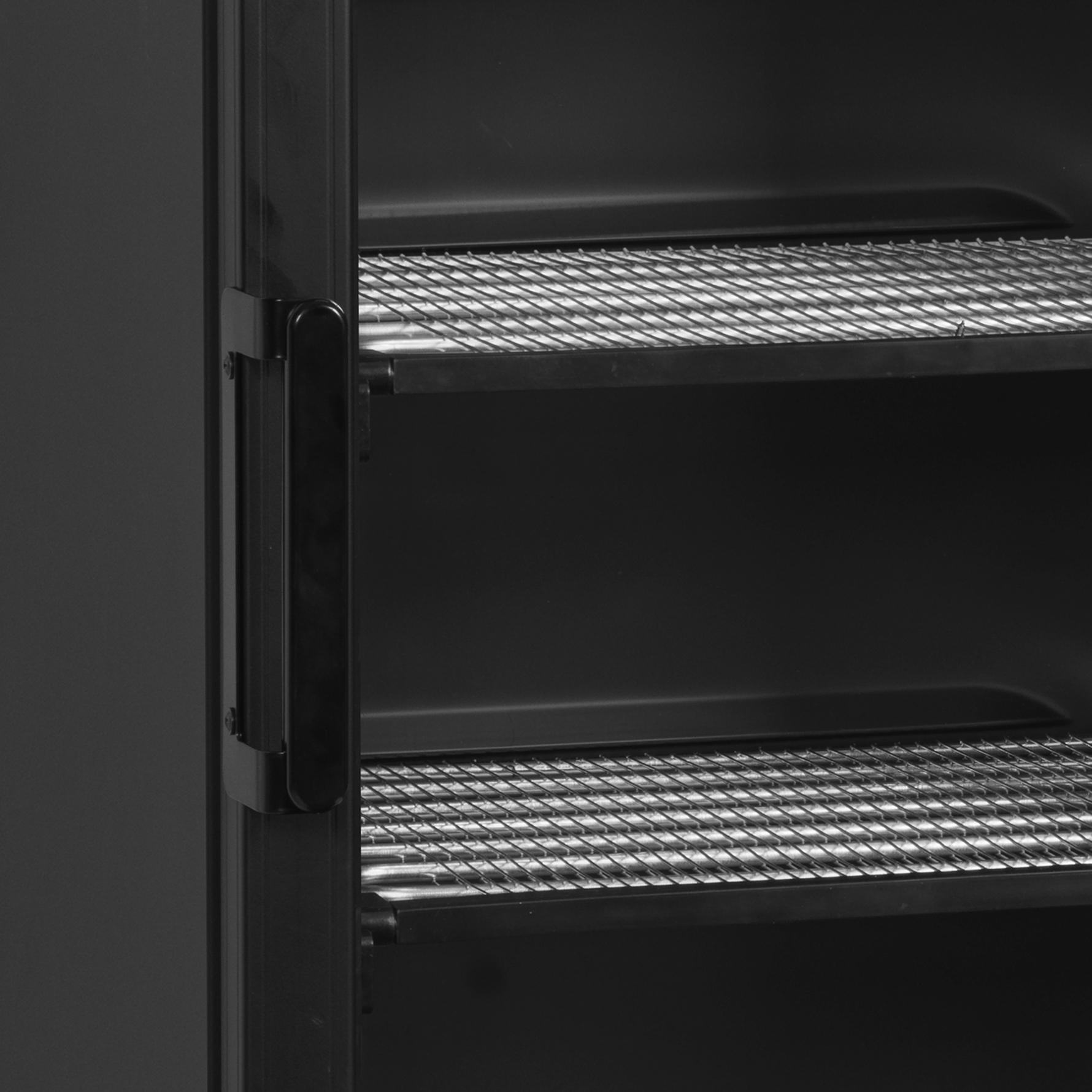 TEFCOLD Vrieskast glasdeur UFSC371GCP Black