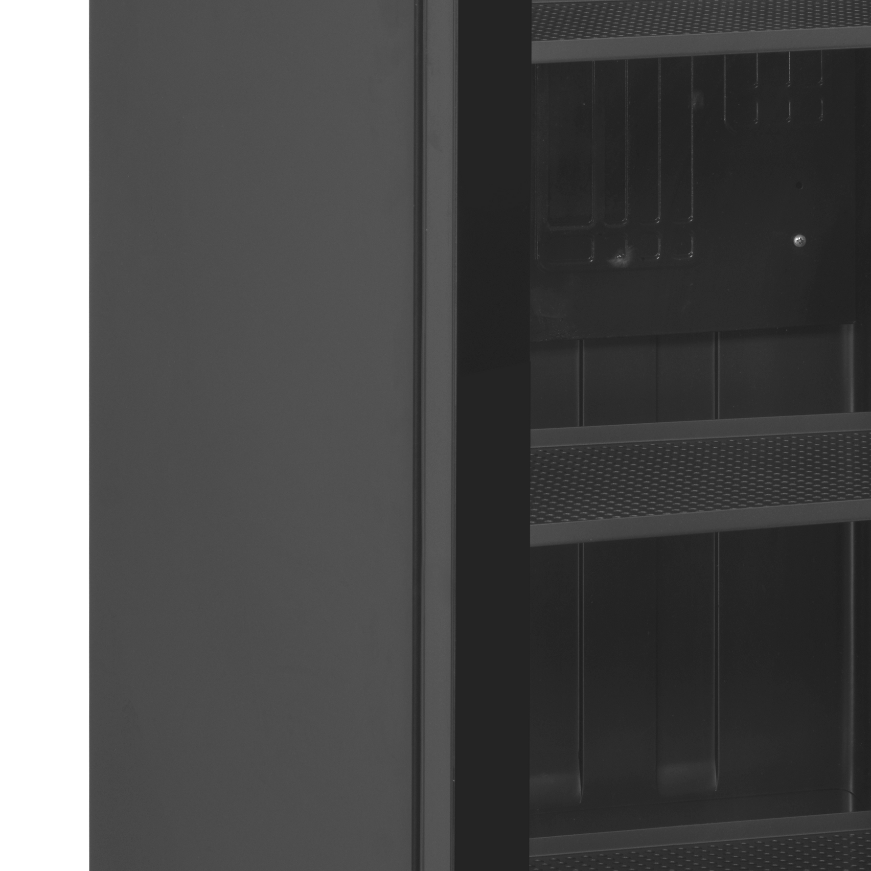 TEFCOLD Zwarte displaykoeler SCU1425 FRAMELESS