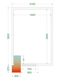 TEFCOLD Koelruimte (Compleet met monoblock) CRPF2130