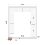 TEFCOLD Vriescelpanelen 120 mm CR 270x300x220
