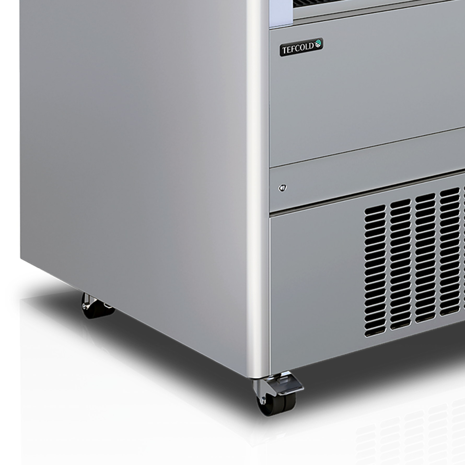 TEFCOLD Wandkoeler rvs met manueel rolluik MCX130M