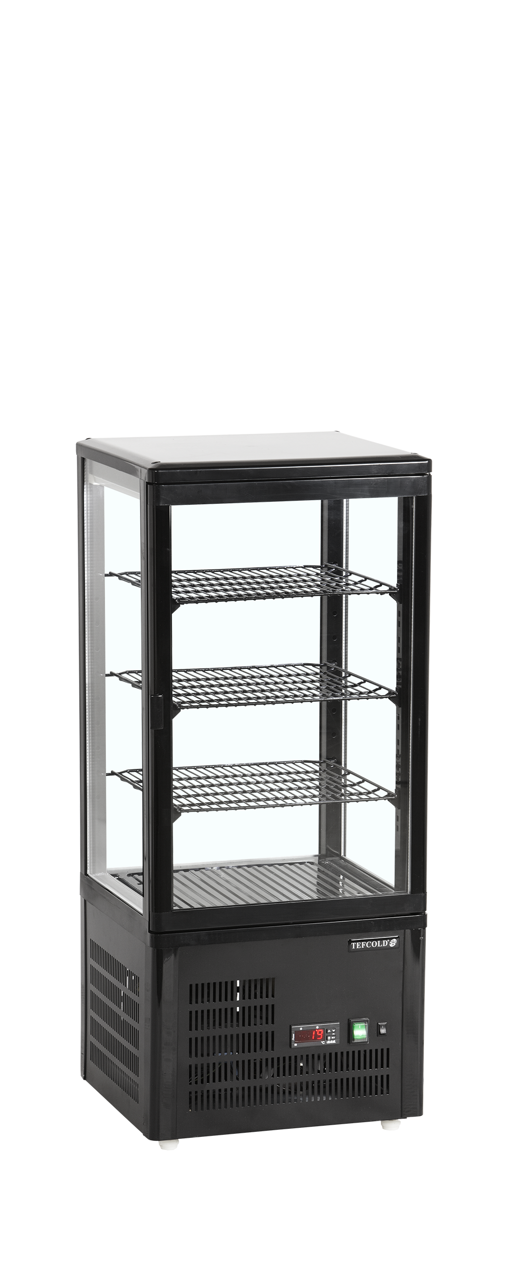 TEFCOLD Koelvitrine - countertop UPD80-BLACK