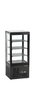 TEFCOLD Koelvitrine - countertop UPD80-BLACK