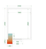 TEFCOLD Koelruimte (Compleet met monoblock) CRPF2127