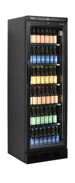 TEFCOLD Zwarte flessenkoeler CEV425 BLACK